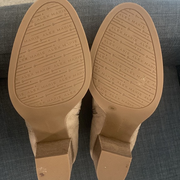 Alex Marie discontinued Gleneva Genuine Suede Block Heel Bootie - Picture 3 of 5